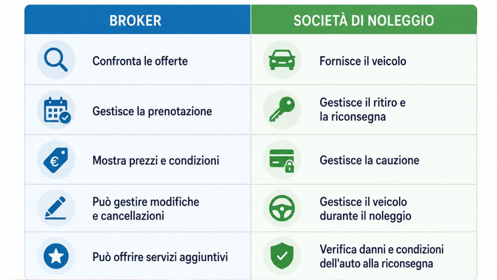 Broker noleggio auto a breve termine: come funzionano