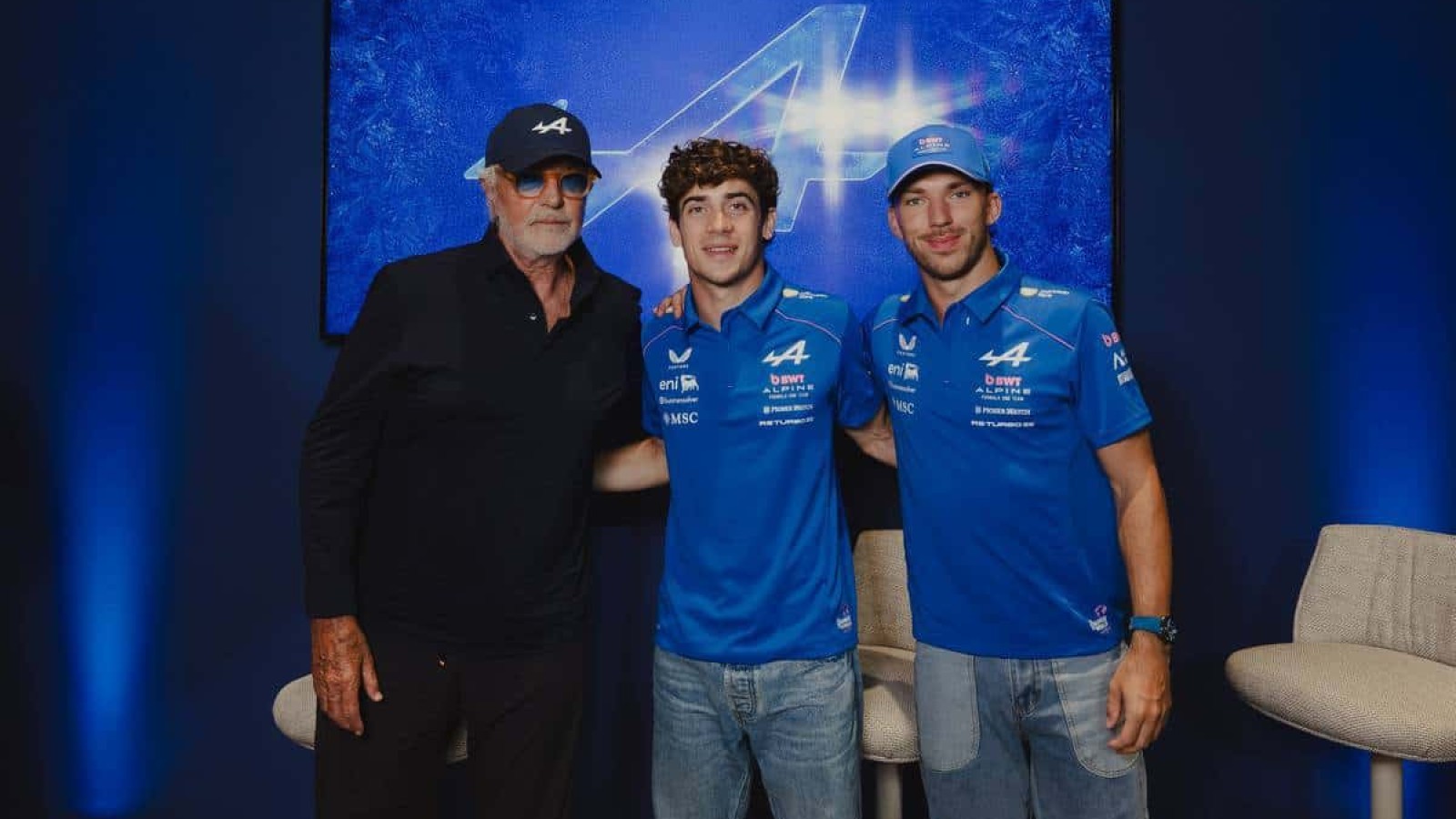 Alpine apre l'Atelier di Milano con Briatore, Gasly e Colapinto
