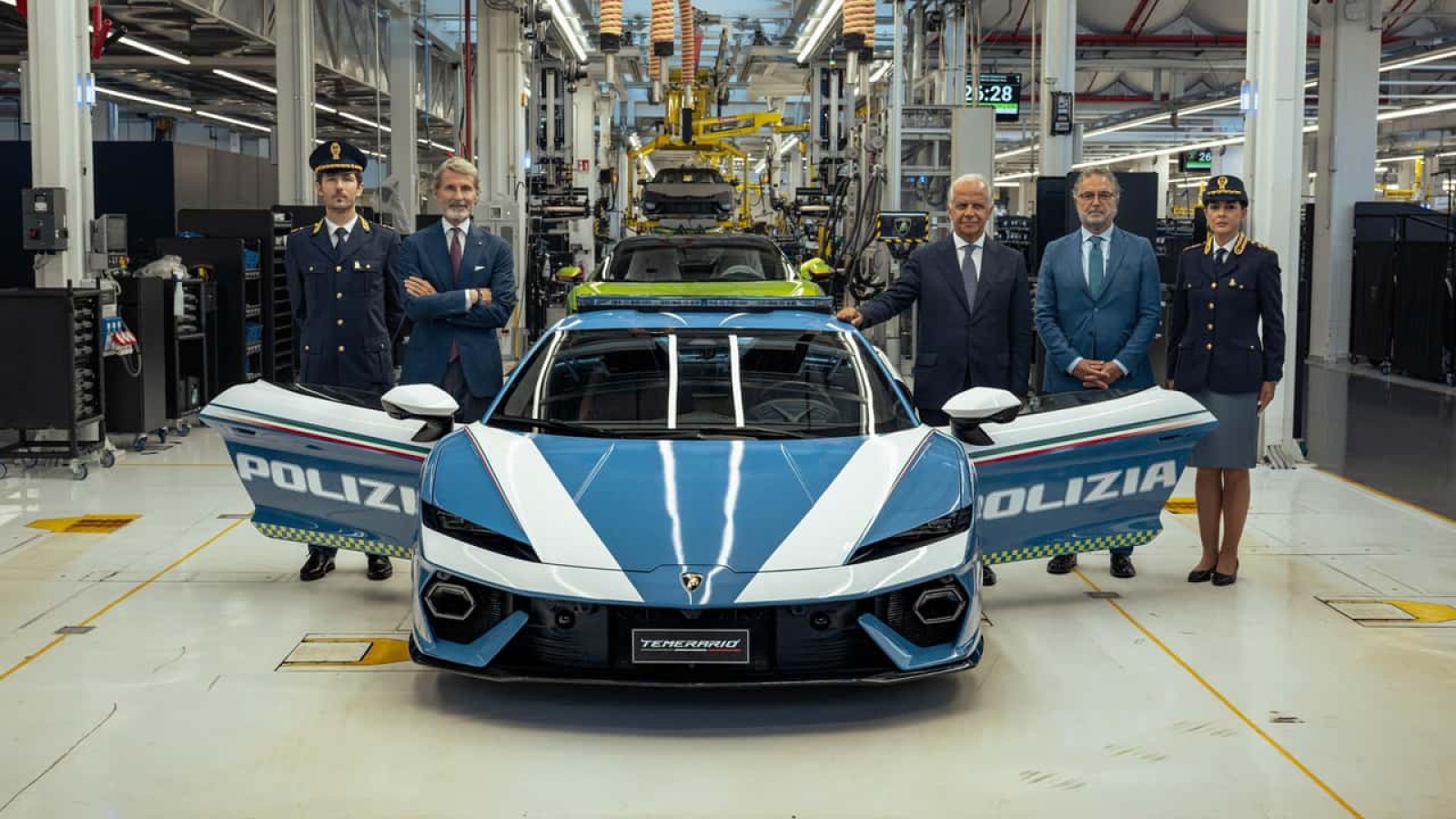 Lamborghini Temerario entra nella Polizia di Stato