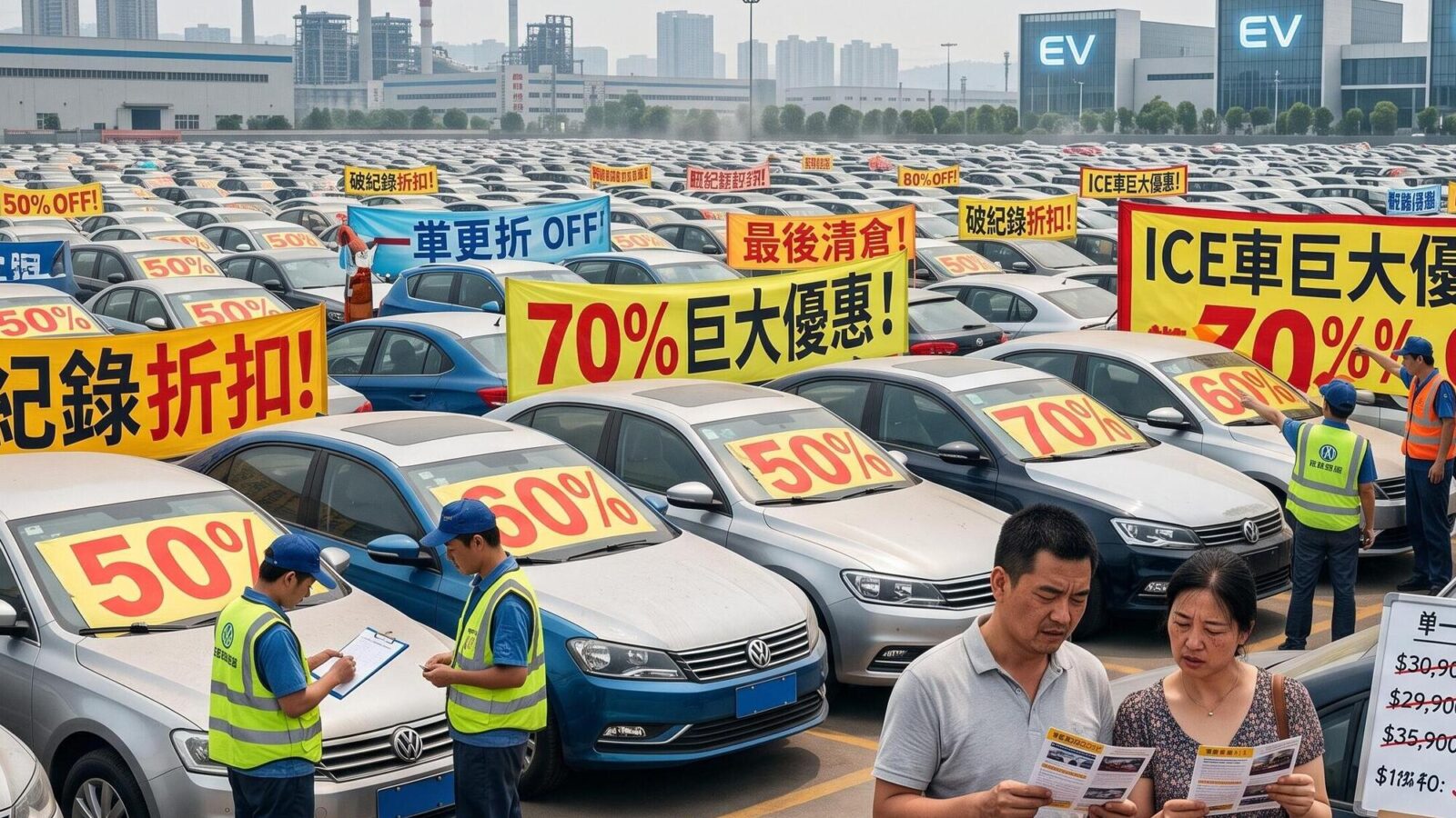 Auto a combustione in Cina: sconti record per i brand stranieri