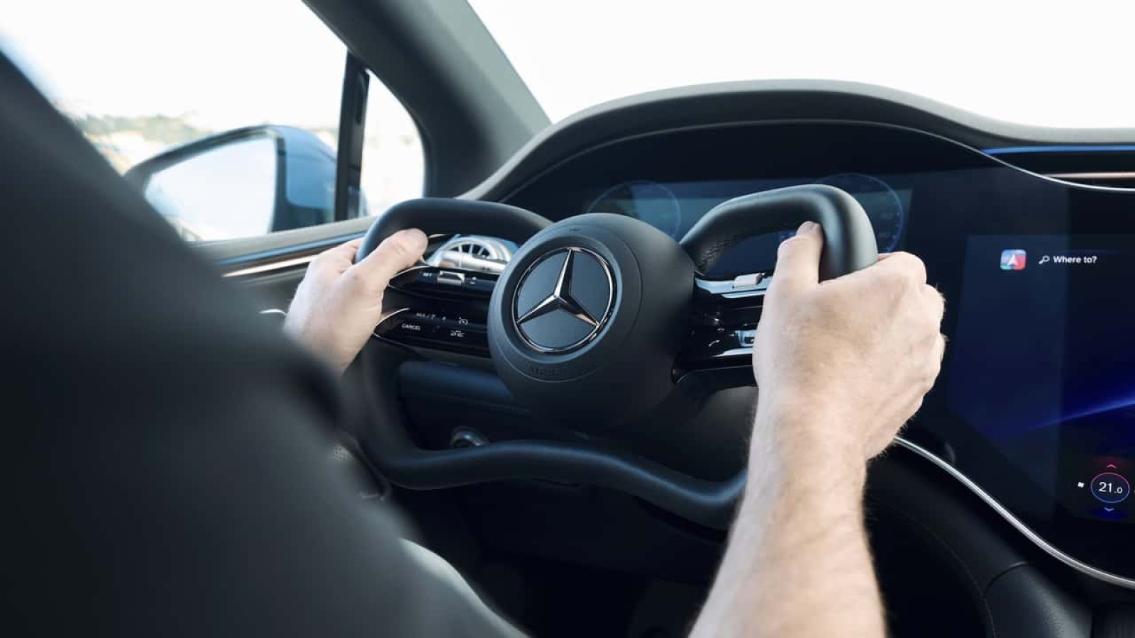 Mercedes EQS: lo sterzo steer-by-wire ora si può ordinare